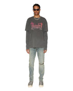 Mens Chitch Stage Dive Caged Slim Denim Jeans - Denim