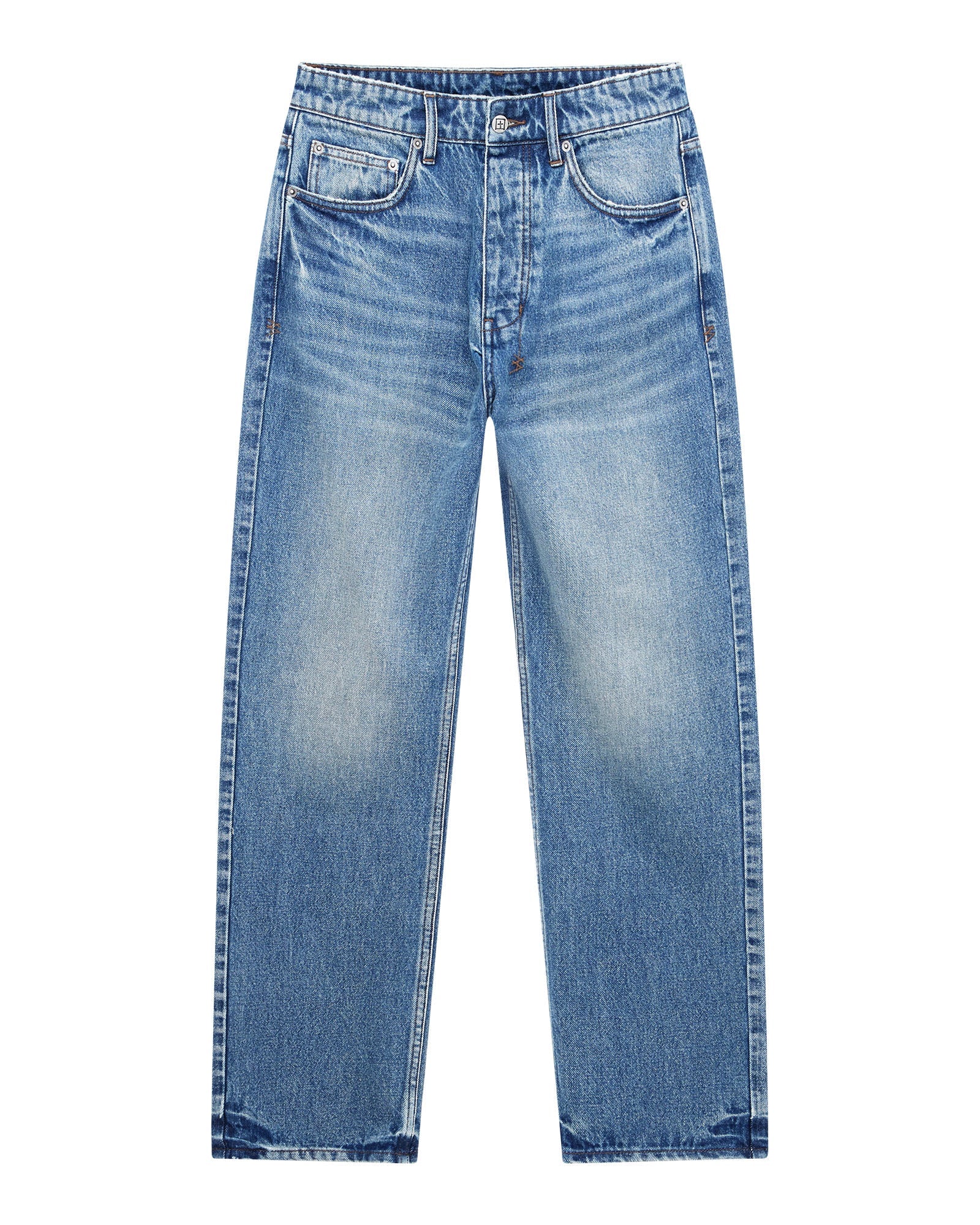 MENS  HAZLOW ROADHOUSE REPAIR STRAIGHT DENIM JEANS