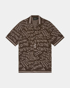 Mens Heroism Knit Resort Ss Shirt Java Regular Shirts - Brown