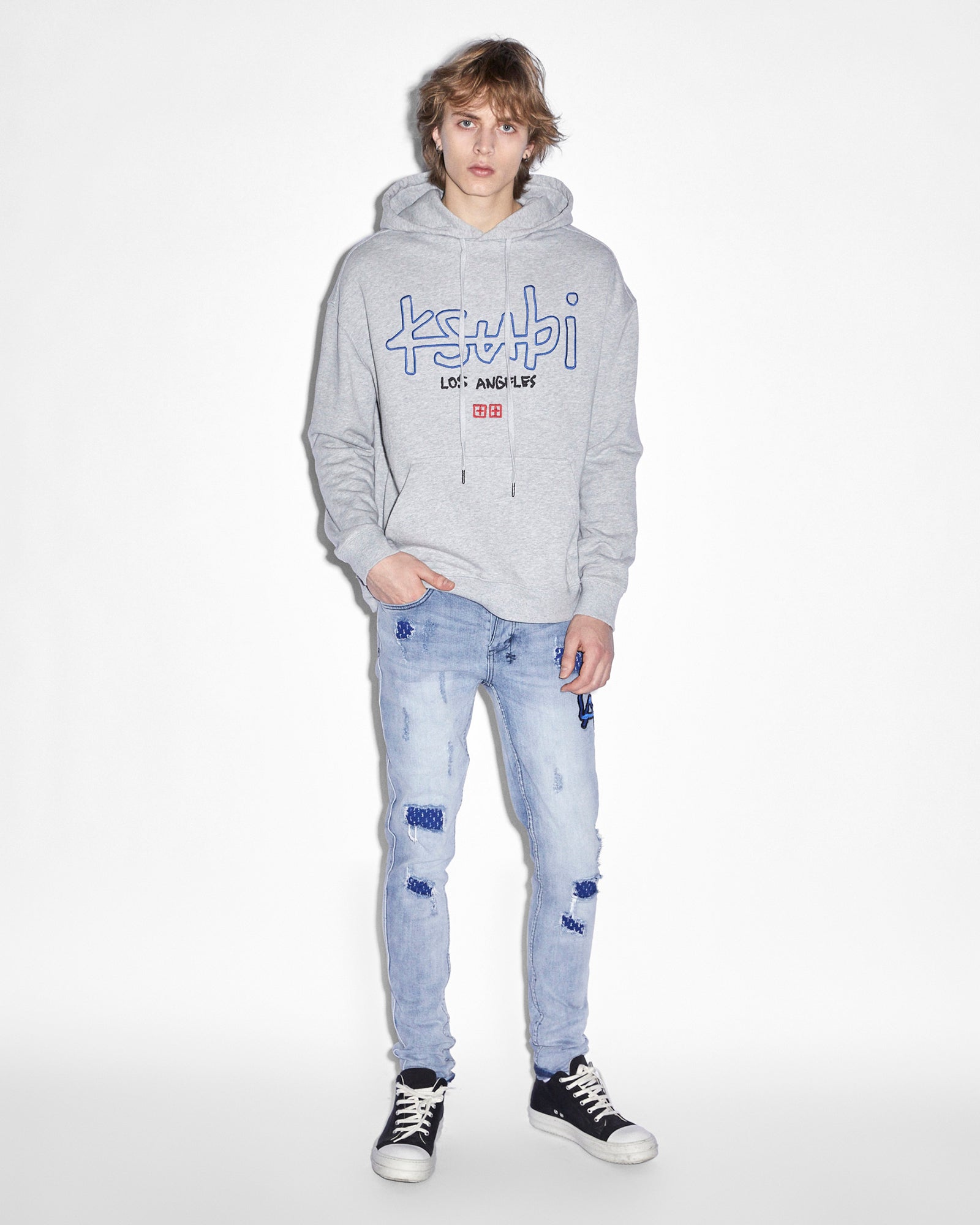 MENS  VAN WINKLE LA TRASHED DREAMS SKINNY DENIM JEANS