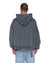 MENS  BLASTED EKCESS HOODIE RHINO OVERSIZED FLEECE