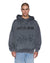 MENS  BLASTED EKCESS HOODIE RHINO OVERSIZED FLEECE
