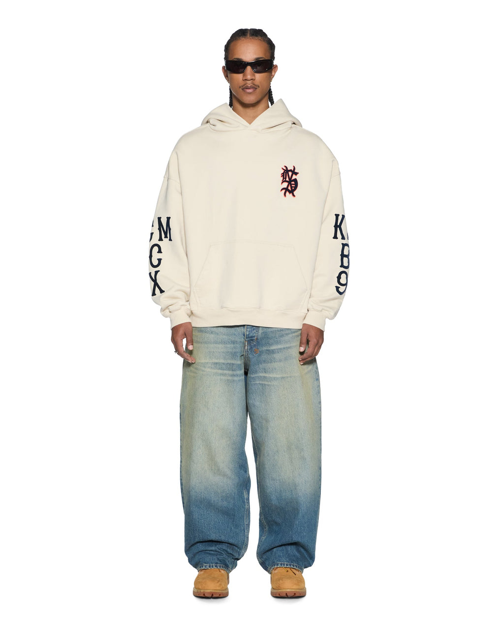 MENS BOLTER EKCESS HOODIE ECRU FLEECE