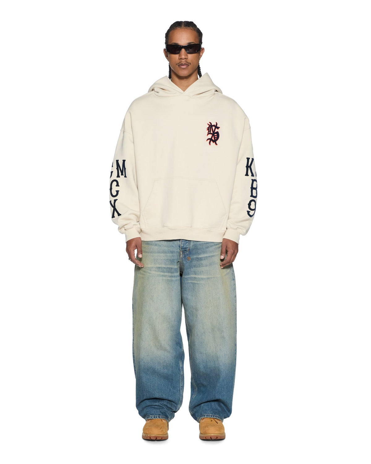 MENS BOLTER EKCESS HOODIE ECRU FLEECE