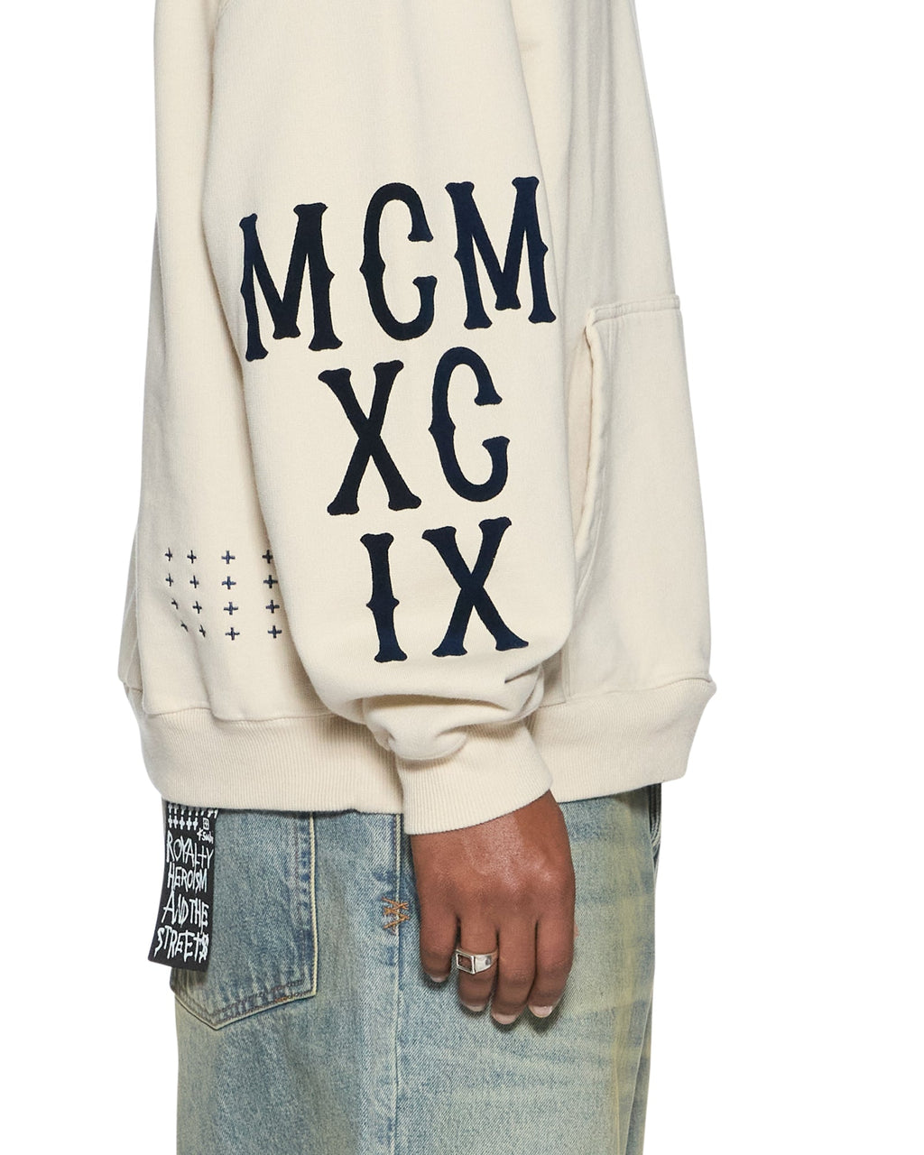 MENS BOLTER EKCESS HOODIE ECRU FLEECE