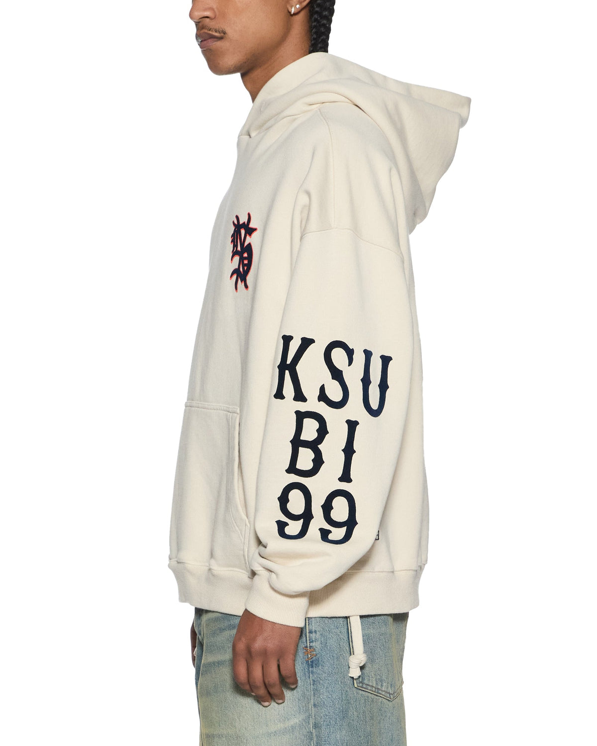 MENS BOLTER EKCESS HOODIE ECRU FLEECE