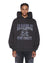 MENS  ENGINE EKCESS HOODIE FADED BLACK OVERSIZED FLEECE