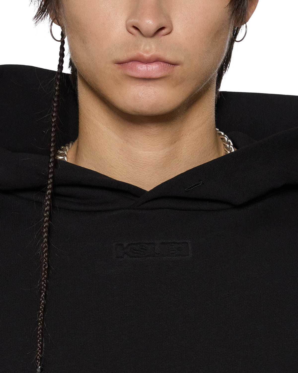 MENS INTRUDER EKCESS HOODIE JET BLACK FLEECE
