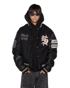 ほぼ新品 BIG B VARSITY JACKET BLACK スカジャン S ほぼ新品 BIG B VARSITY JACKET BLACK スカジャン S