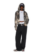 WOMENS MOWALOLA ZIP HOODIE CHEETAH FLEECE