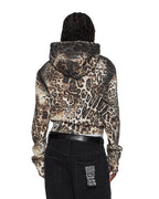 WOMENS MOWALOLA ZIP HOODIE CHEETAH FLEECE