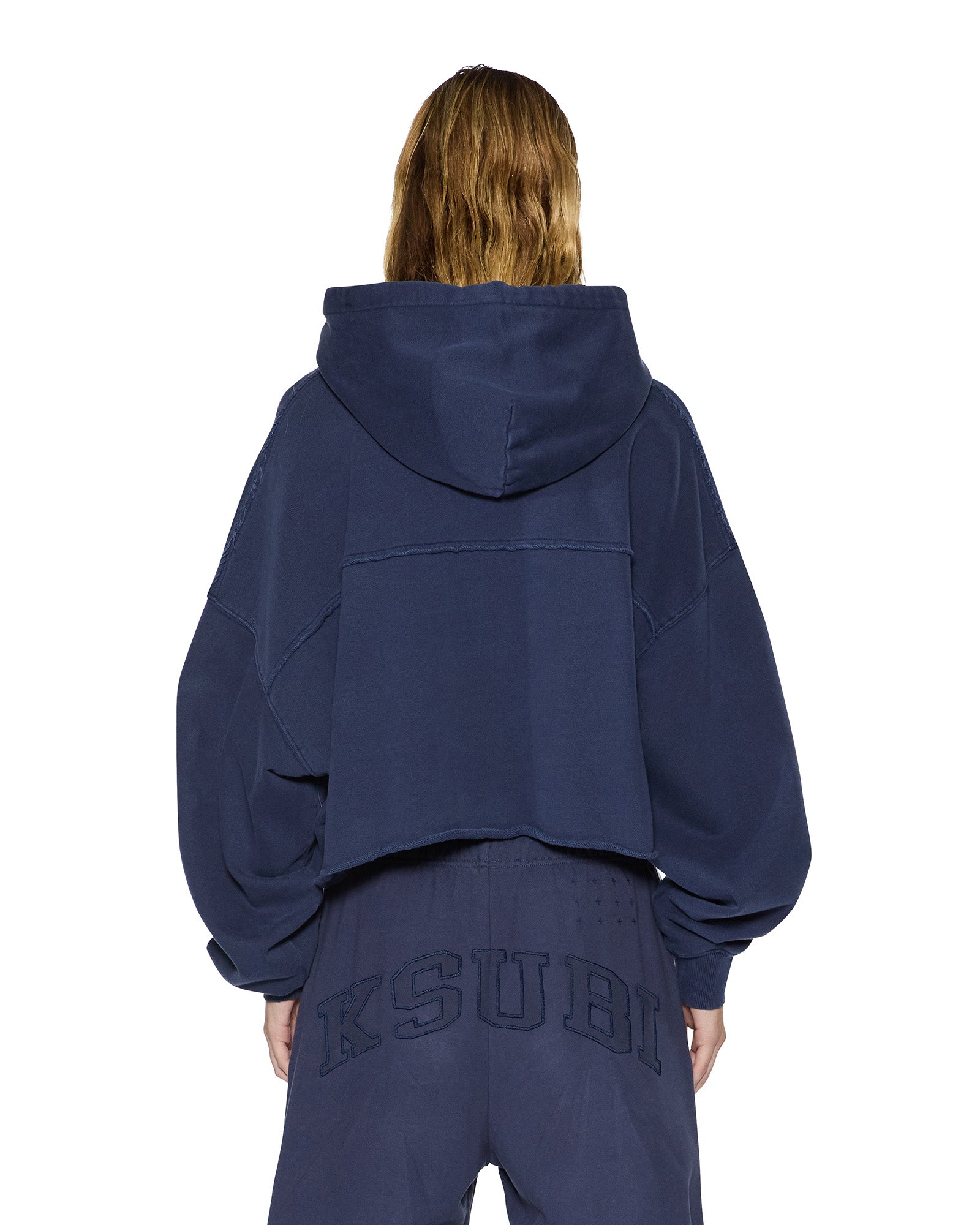 WOMENS  OH G HOODIE CROPPED INK BLUE REGULAR FLEECE