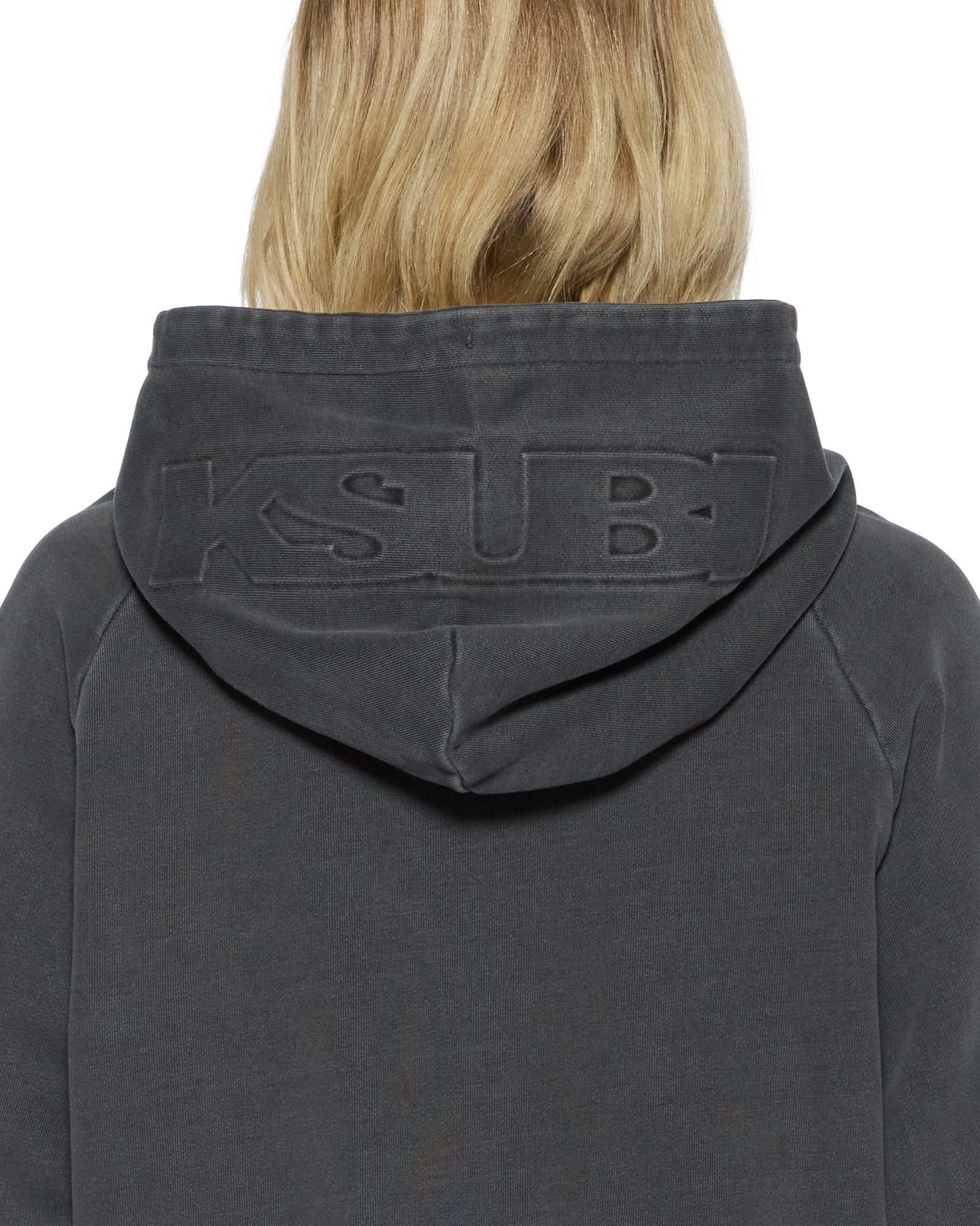 WOMENS  ORIGIN HOODIE CHARCOAL OVERSIZED FLEECE