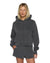 WOMENS  ORIGIN HOODIE CHARCOAL OVERSIZED FLEECE