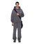 MENS  STATE EKCESS HOODIE CHARCOAL FADE OVERSIZED FLEECE