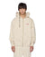 ZIPPED DENIM HOODIE ECRU