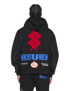 MENS ZOOM EKCESS ZIP HOODIE JET BLACK FLEECE