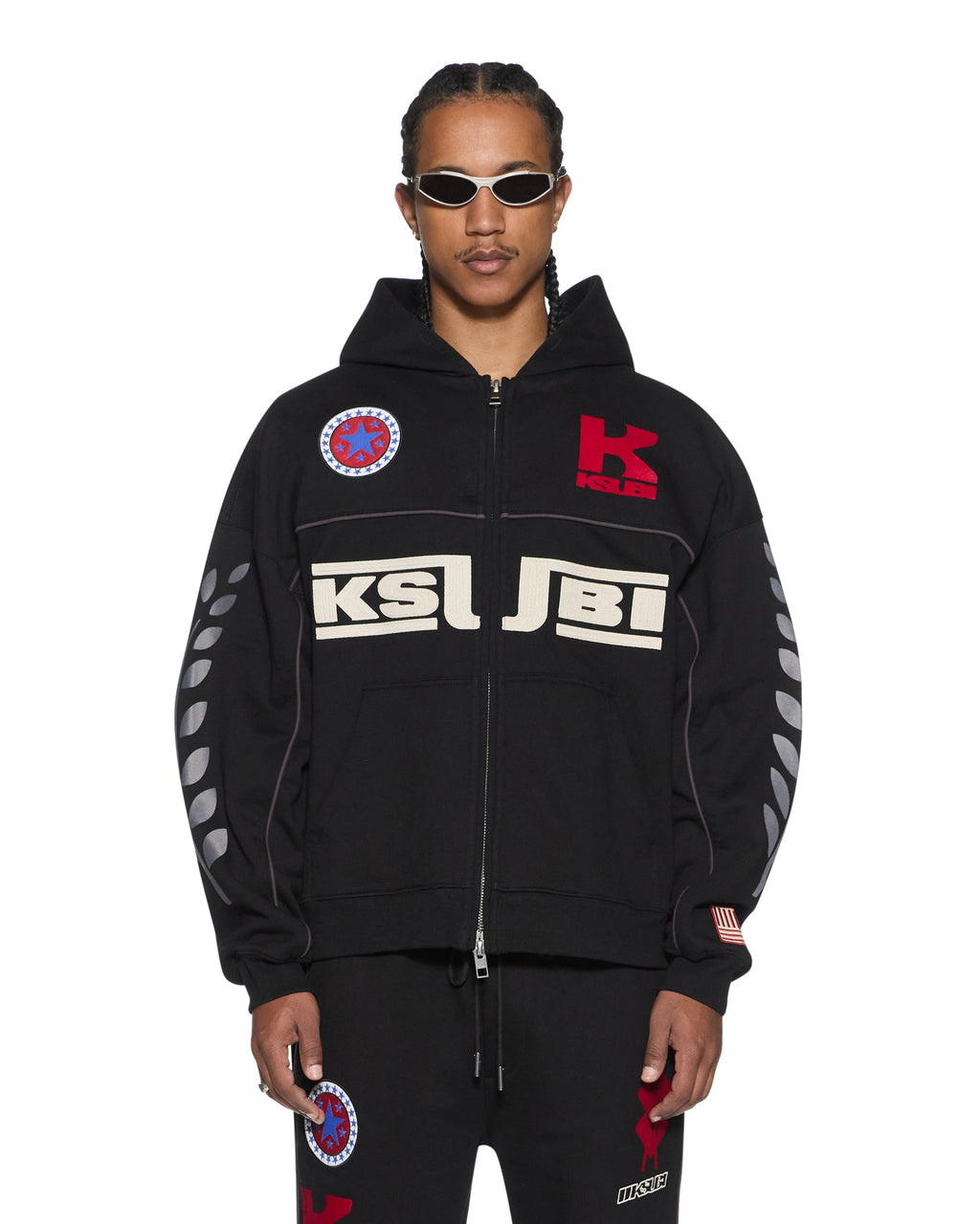 MENS ZOOM EKCESS ZIP HOODIE JET BLACK FLEECE