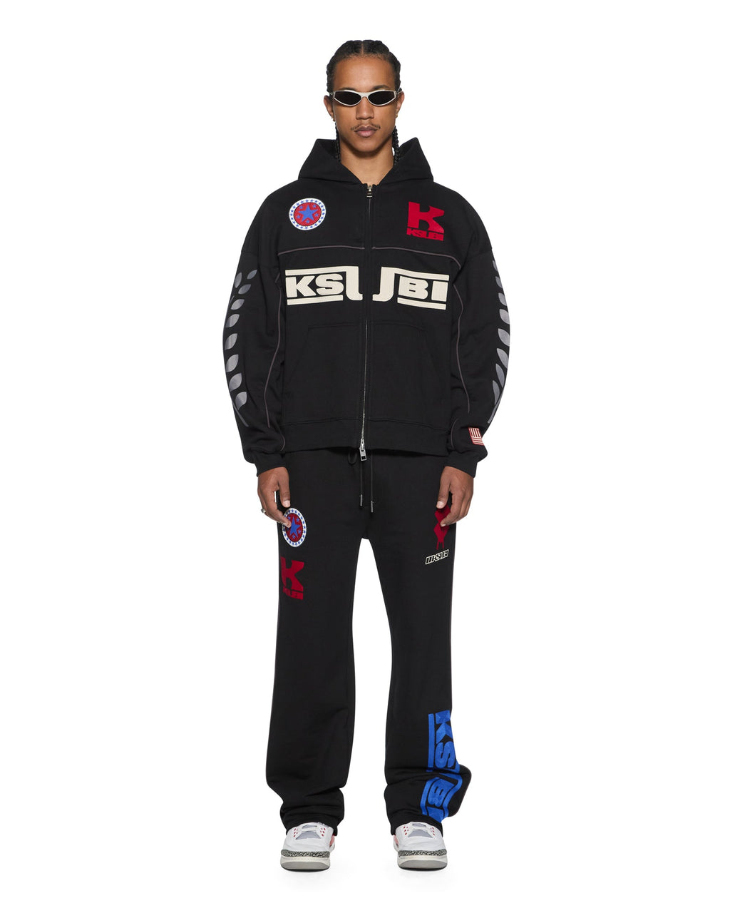 MENS ZOOM EKCESS ZIP HOODIE JET BLACK FLEECE