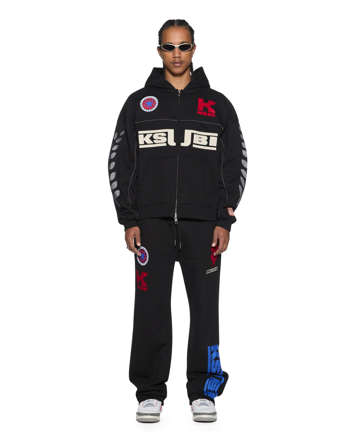 MENS ZOOM EKCESS ZIP HOODIE JET BLACK FLEECE
