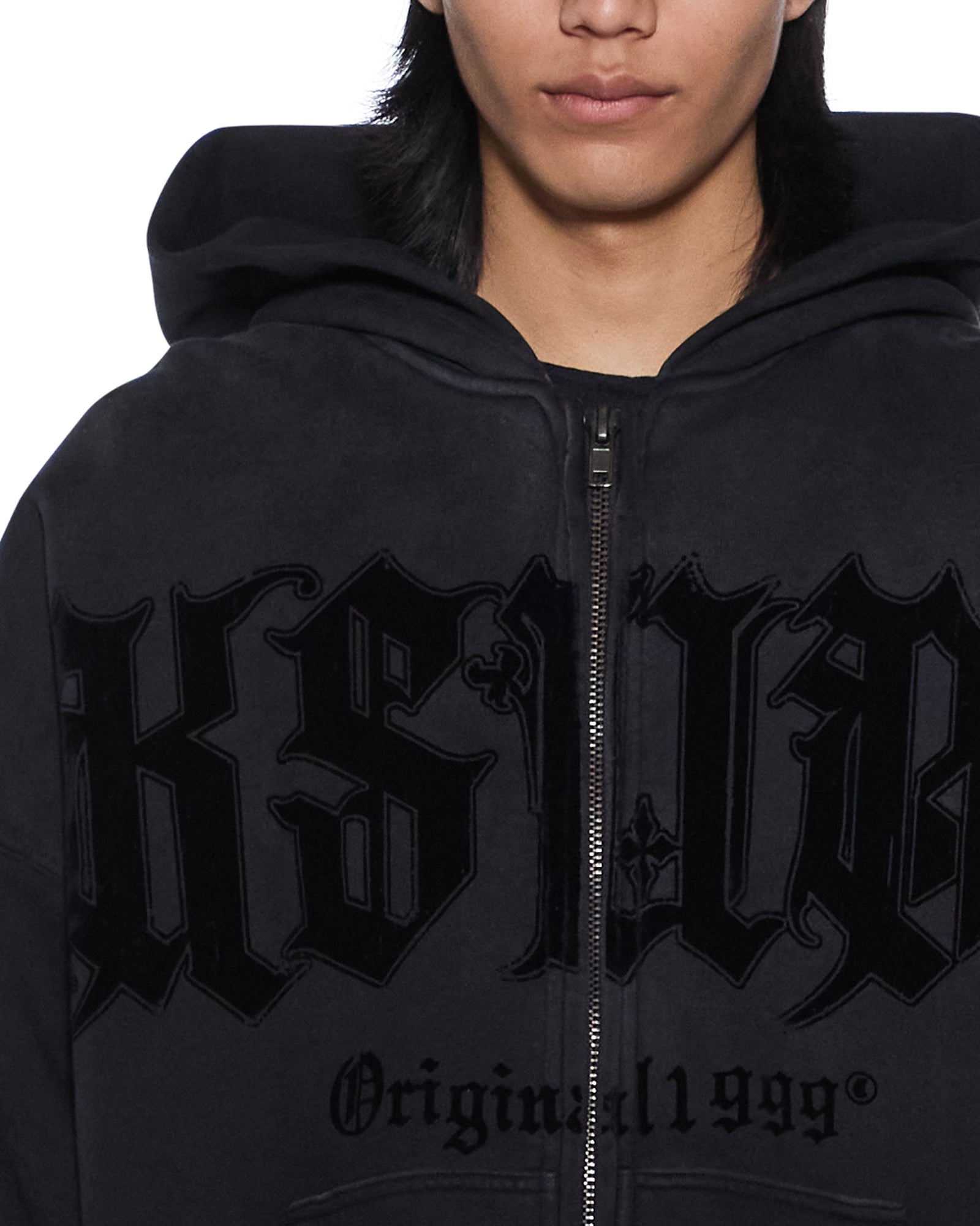 MENS  KSTUDIO EKCESS HOODIE BLACK FADE OVERSIZED FLEECE