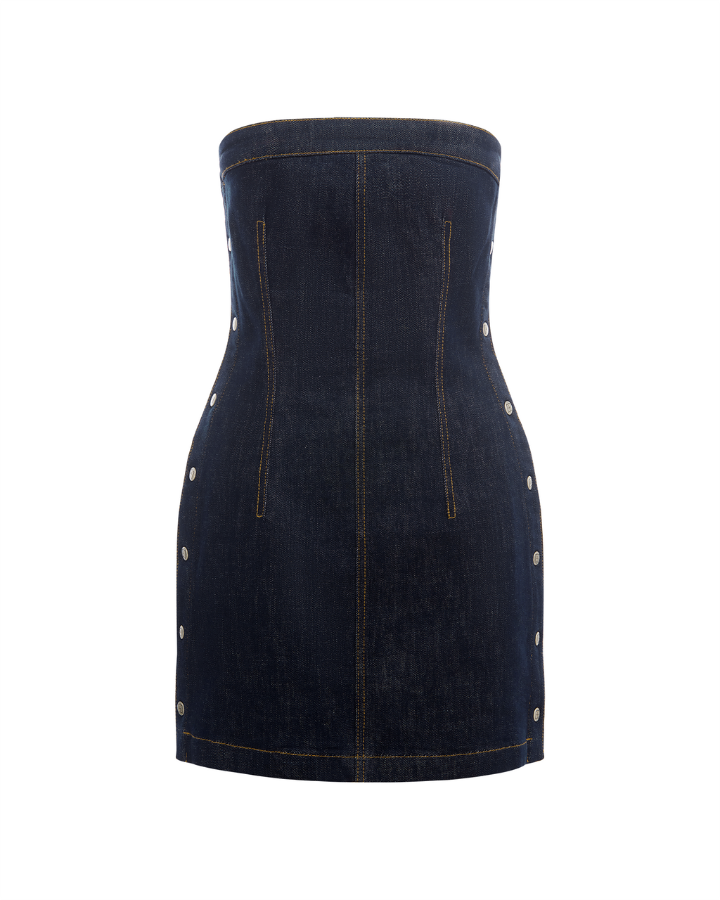 Womens Hotline Dress Original Snaps Fitted Dresses - Denim