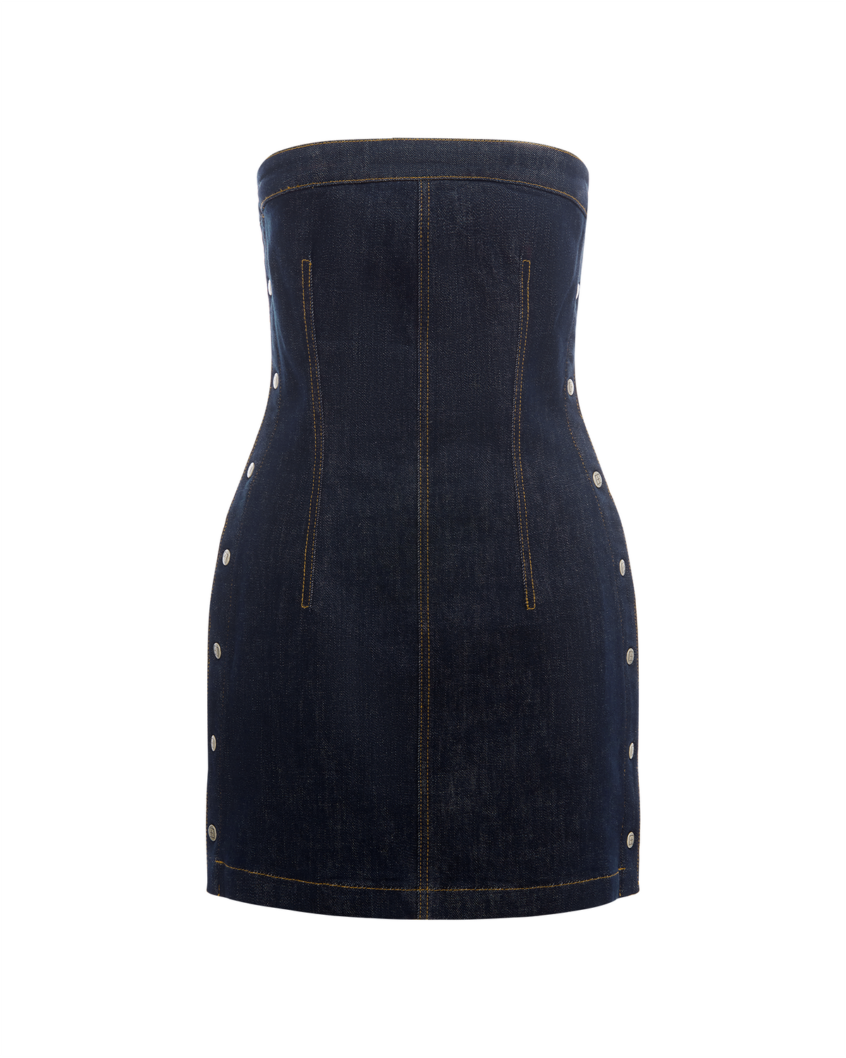 Womens Hotline Dress Original Snaps Fitted Dresses - Denim