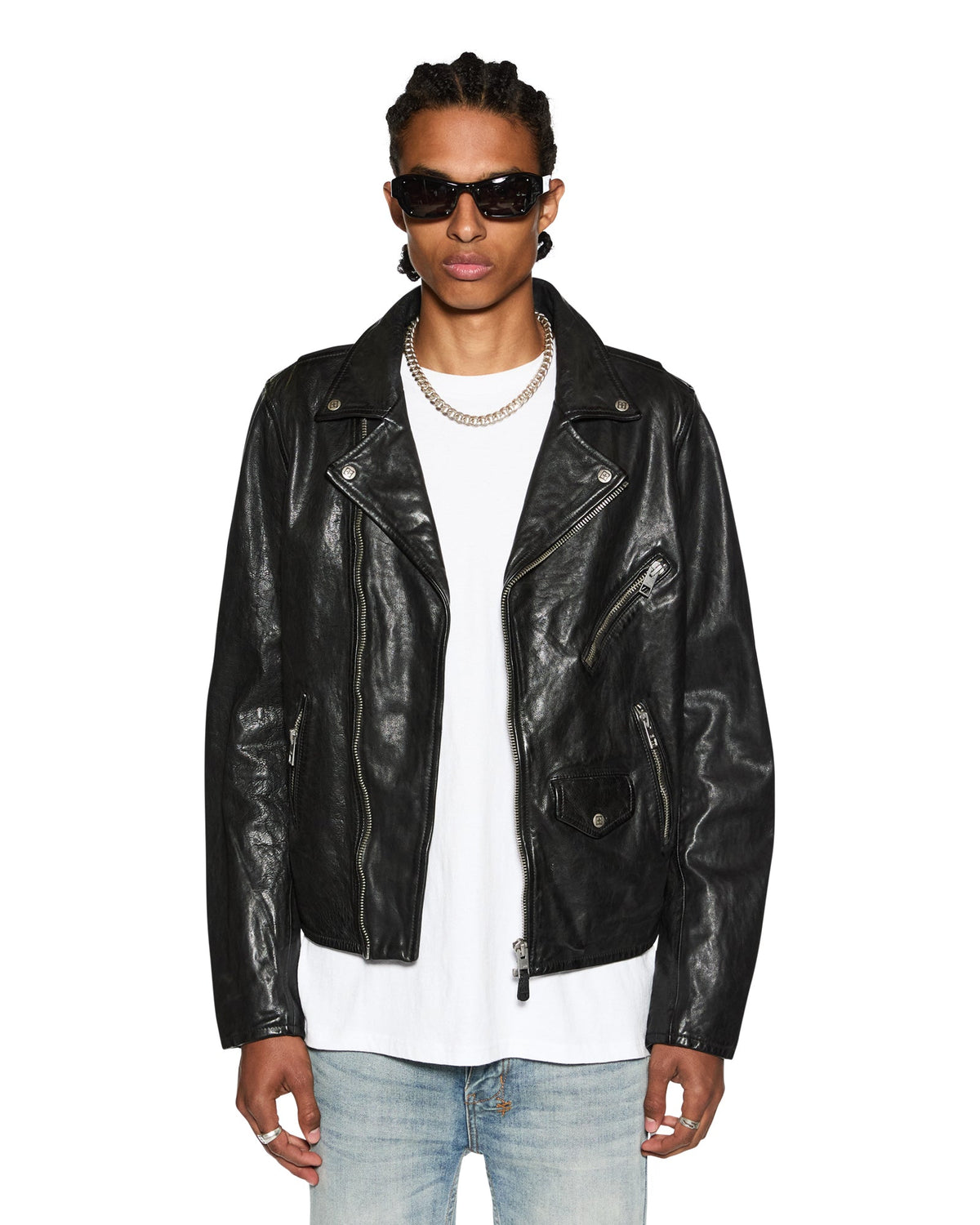 Mens Capitol Leather Jacket Black Jackets | Ksubi ++