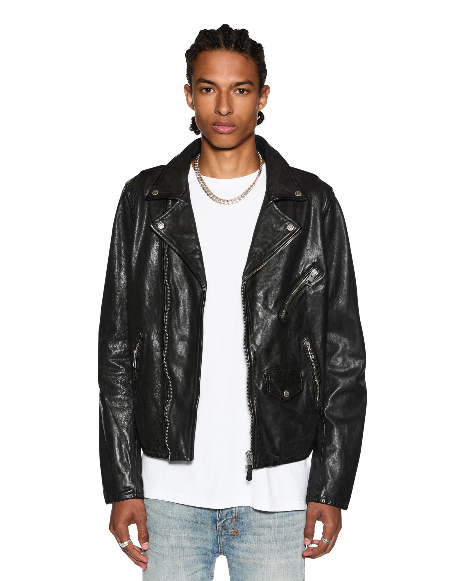 Buy Capitol Leather Jacket Black Ksubi Ksubi ++ - Main Image