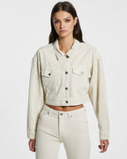 Womens Billie Jacket Mallow Oversized Jackets - Beige