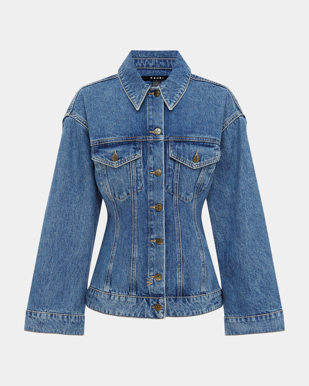 Womens Cinched Jacket Heritage Slim Jackets - Denim