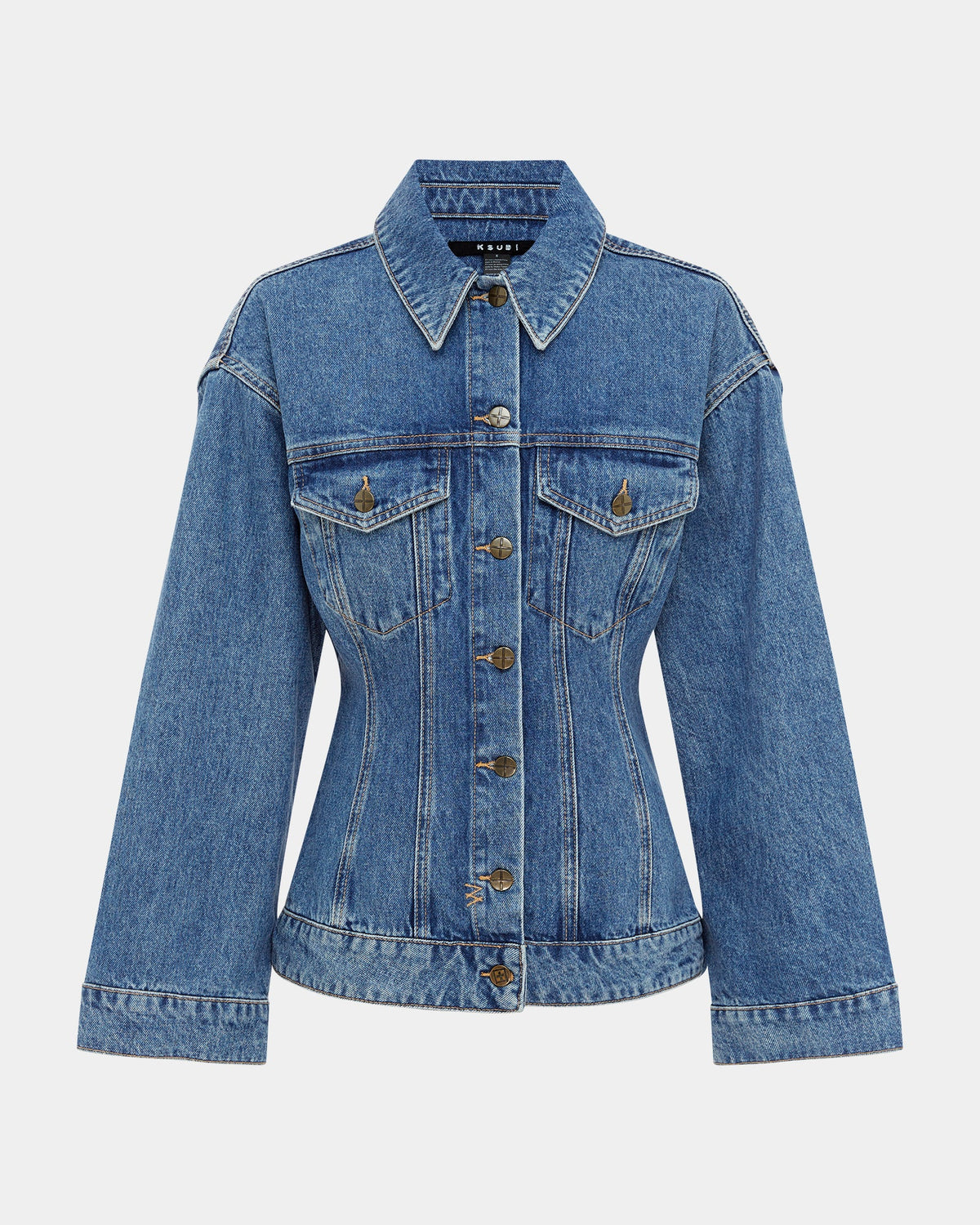 Womens Cinched Jacket Heritage Slim Jackets - Denim