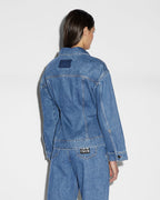Womens Cinched Jacket Heritage Slim Jackets - Denim