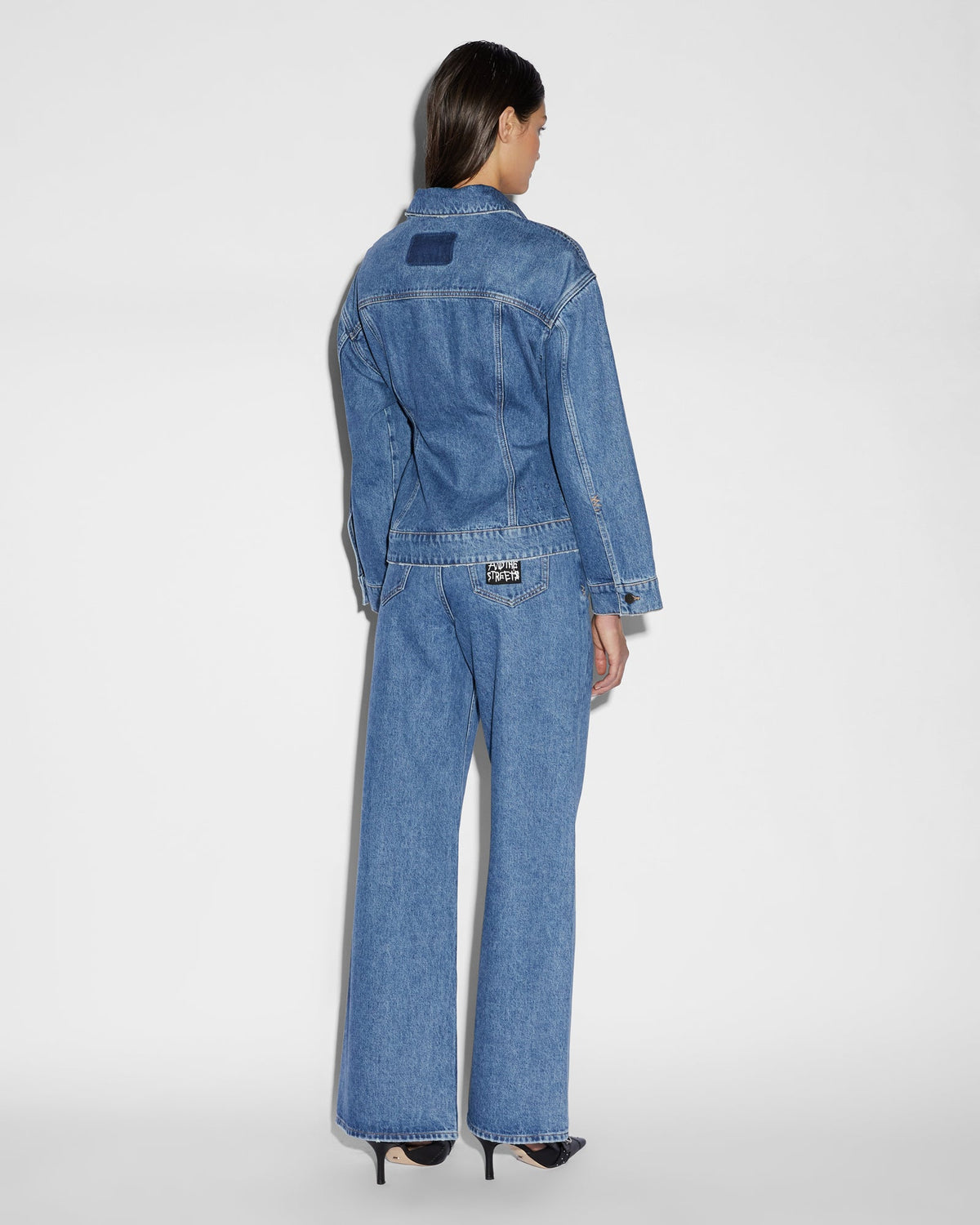 Womens Cinched Jacket Heritage Slim Jackets - Denim
