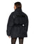 WOMENS  CINCHED PUFFER BLACK REGULAR JACKETS