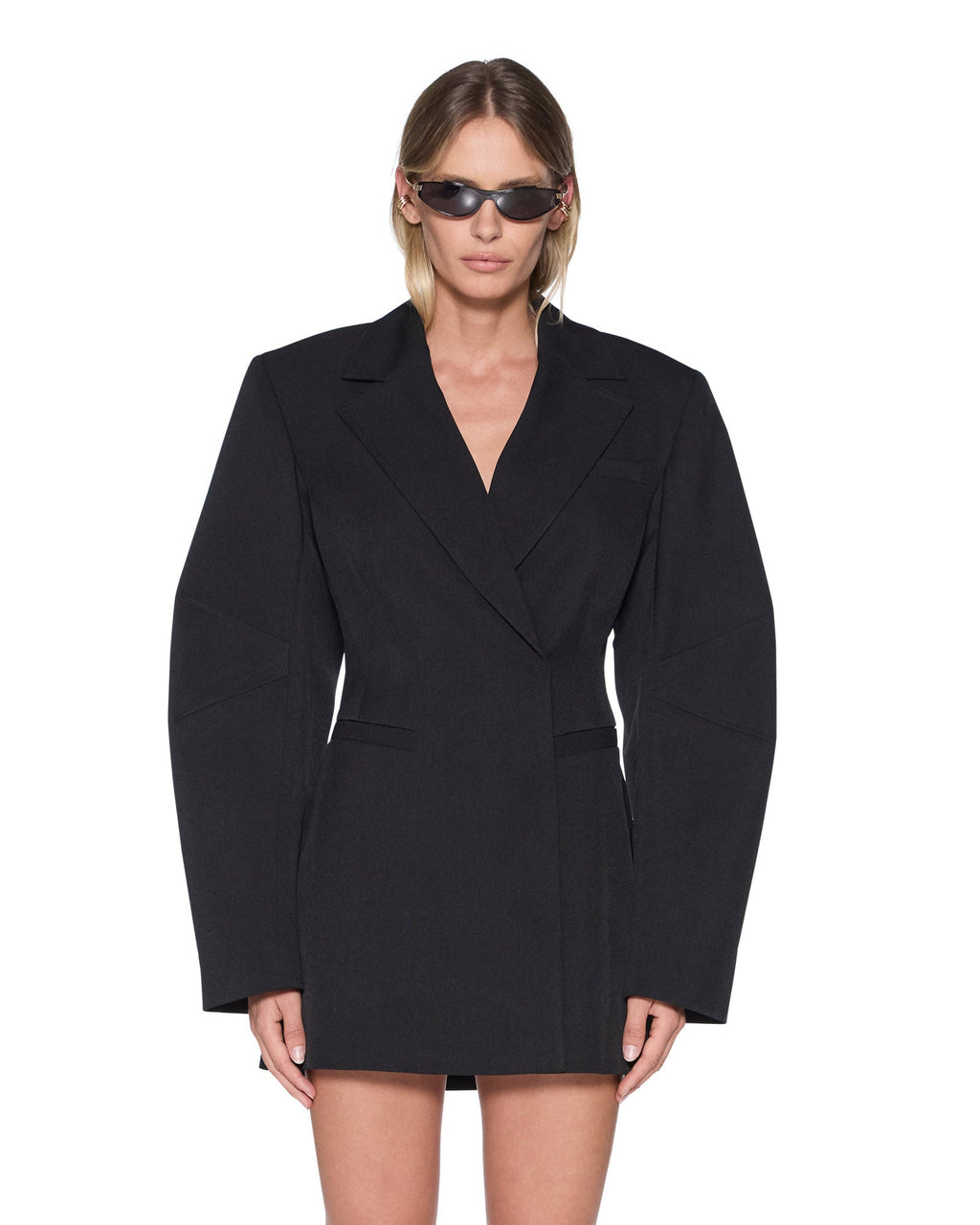 Womens Dare Blazer Dress Black Fitted Dresses - Black