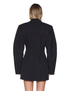 Womens Dare Blazer Dress Black Fitted Dresses - Black