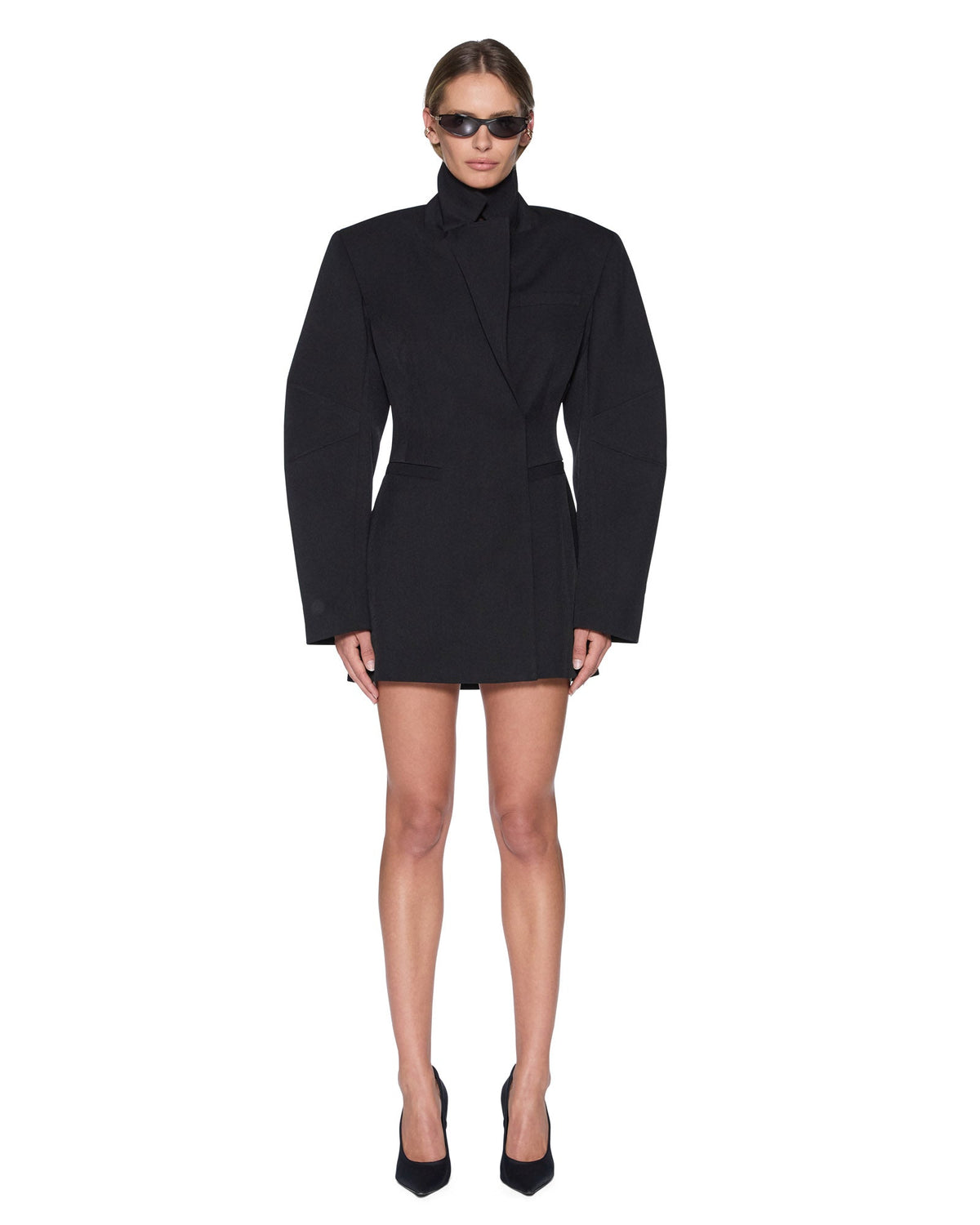 Womens Dare Blazer Dress Black Fitted Dresses - Black