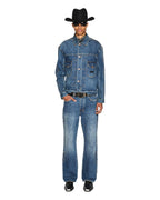 MENS ROPED DOUBLEDOWN BRONKO ANTIQUE KRAFT DENIM JEANS
