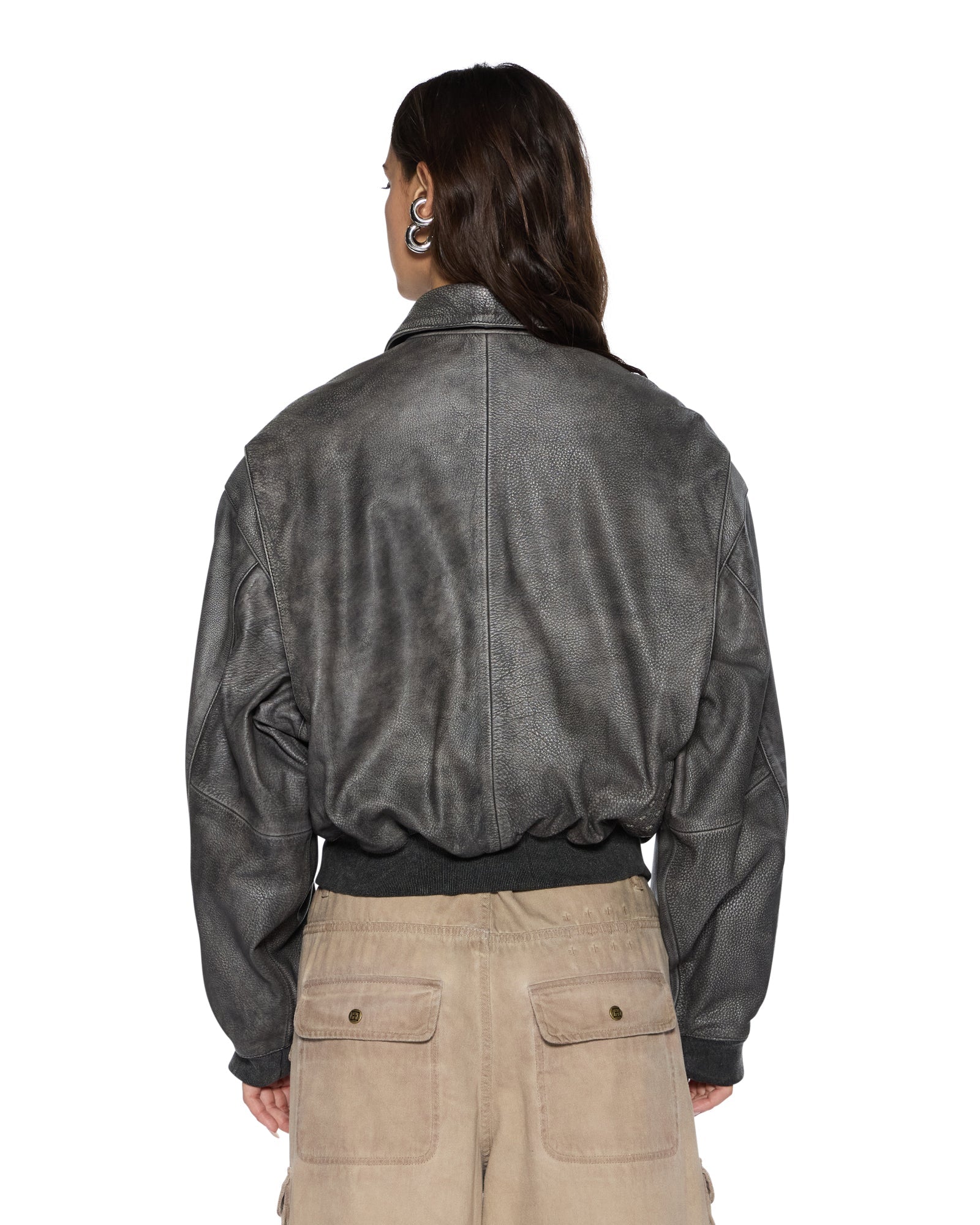 WOMENS  HIGHWAY BOMBER VINTAGE BLACK REGULAR JACKETS