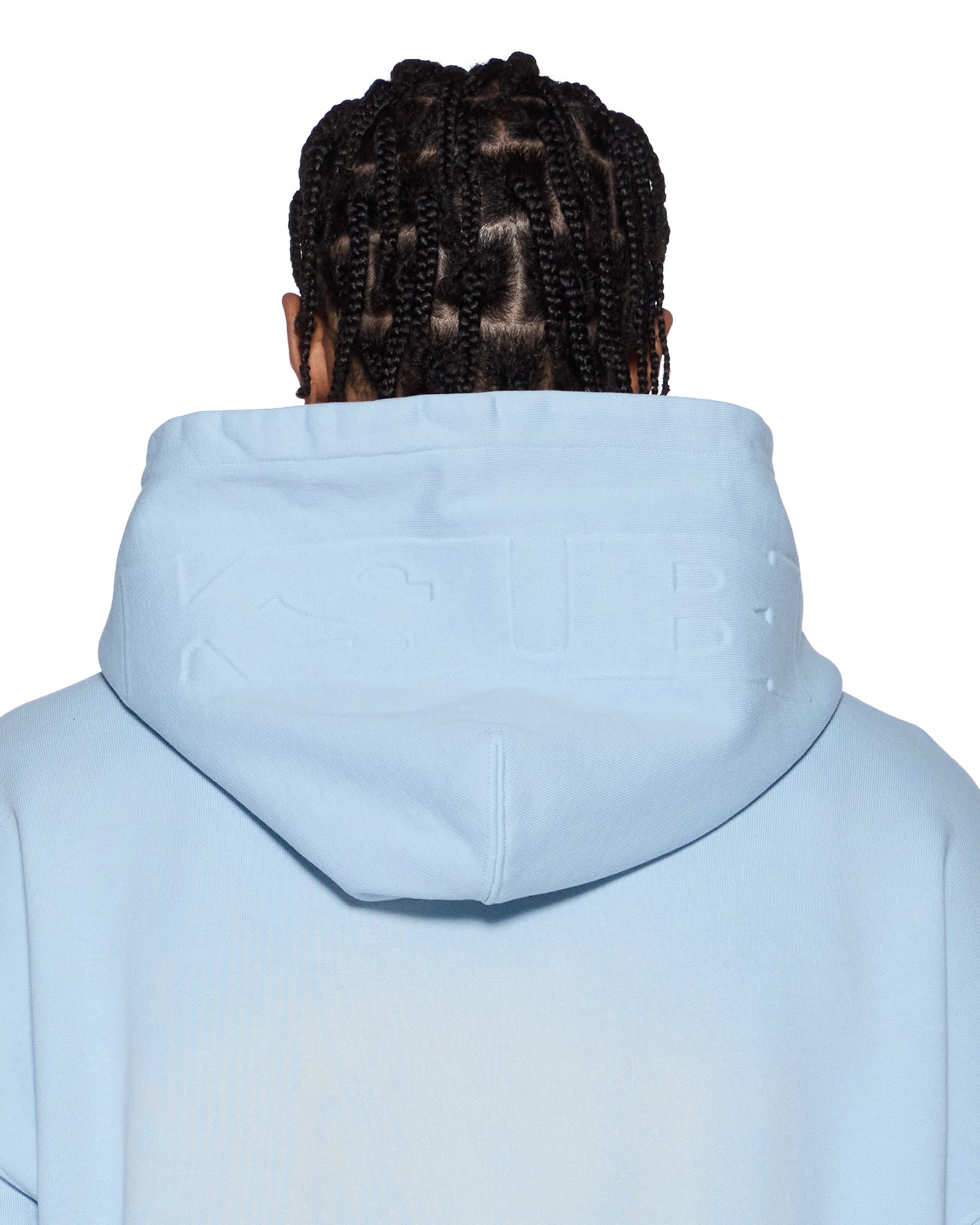 MENS  INTRUDER EKCESS ZIP THRU HOOD ICE MIST OVERSIZED FLEECE