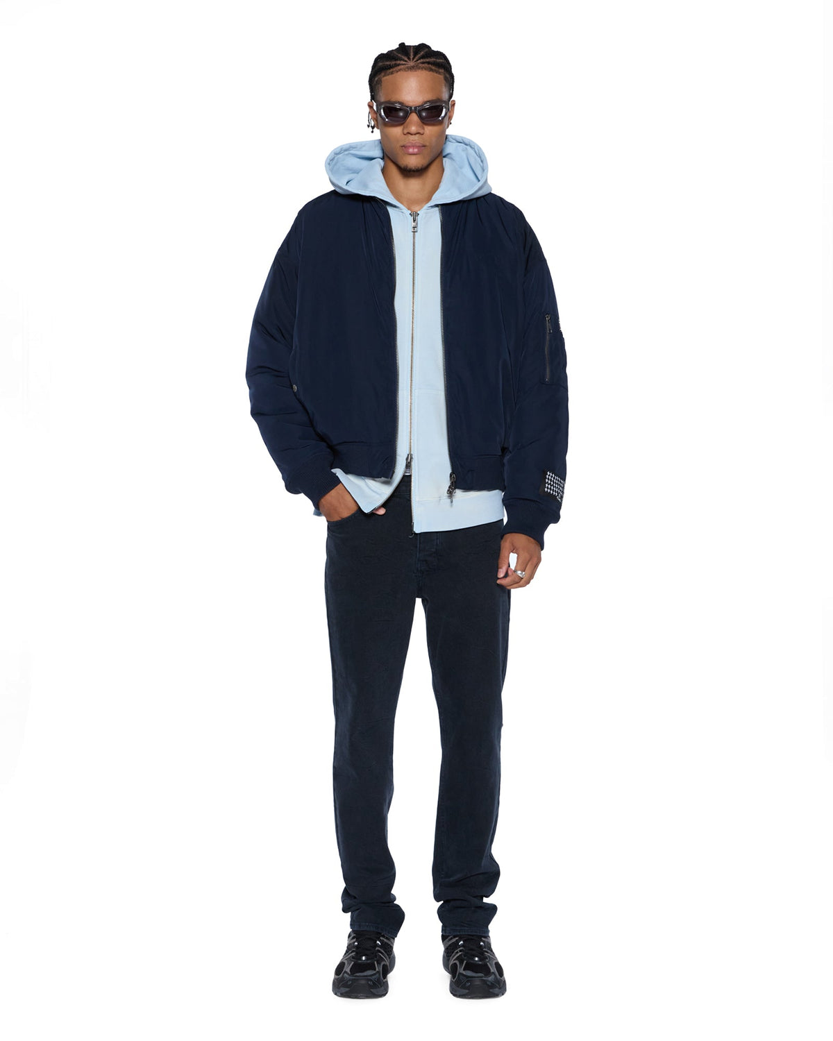 INTRUDER EKCESS ZIP THRU HOOD ICE MIST