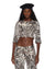 MOWALOLA CROP JACKET CHEETAH