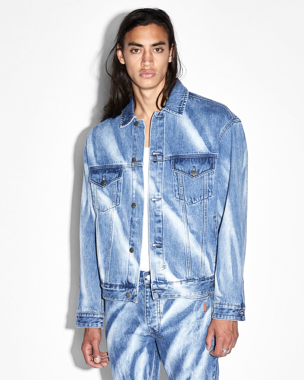 Mens Oh G Jacket Kaos Oversized Jackets - Denim