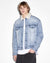 MENS  OH G JACKET SHERPA MID BLUE OVERSIZED JACKETS
