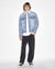 MENS  OH G JACKET SHERPA MID BLUE OVERSIZED JACKETS