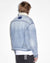 MENS  OH G JACKET SHERPA MID BLUE OVERSIZED JACKETS