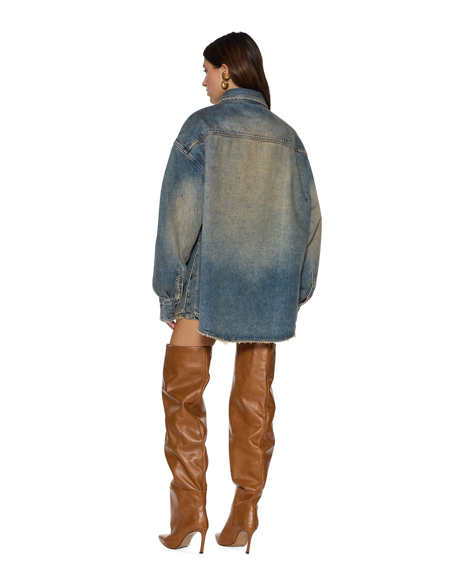 WOMENS  OVERSIZED LS SHIRT DUNE OVERSIZED SHIRTS