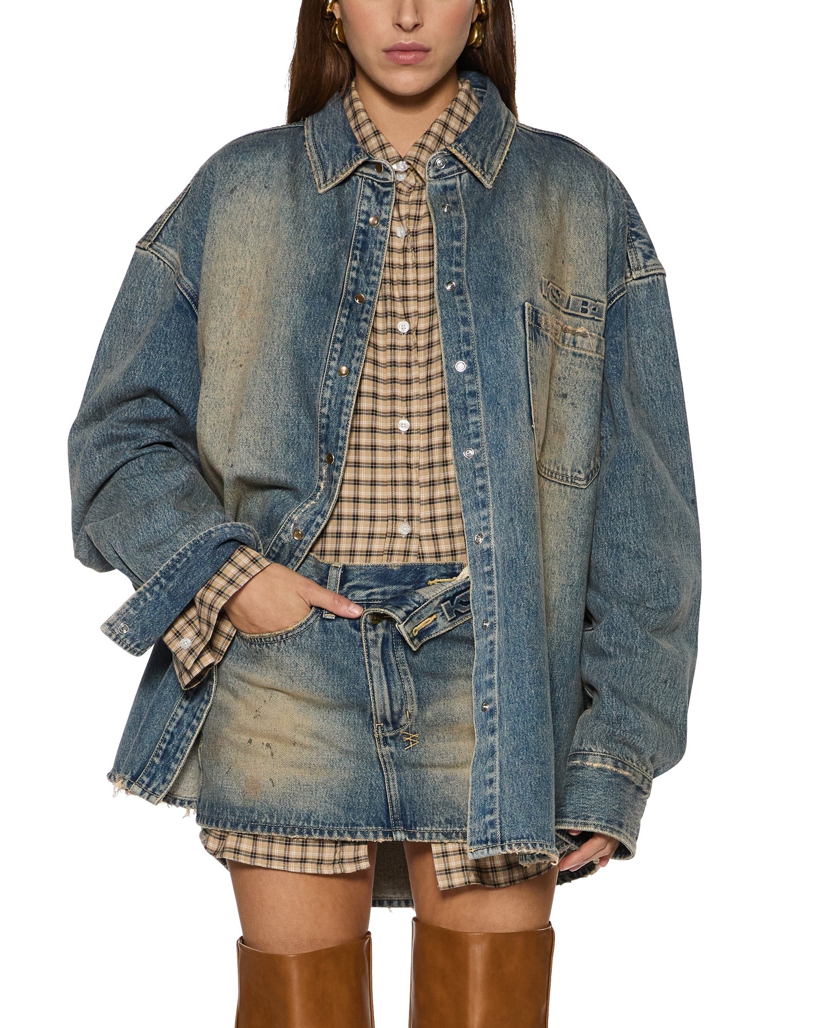 WOMENS  OVERSIZED LS SHIRT DUNE OVERSIZED SHIRTS