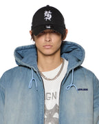 MENS SLOUCH BOMBER JACKET FADED INDIGO JACKETS